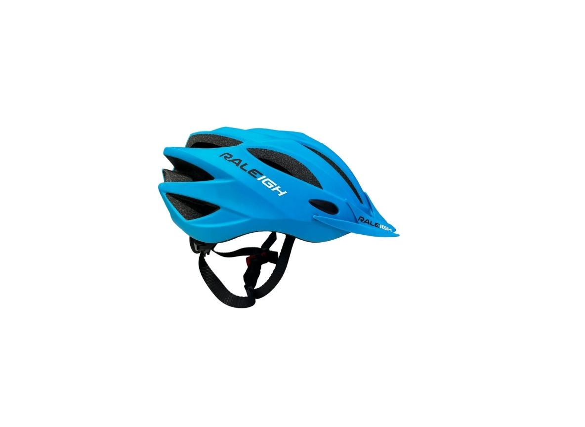Casco Raleigh MTB celeste