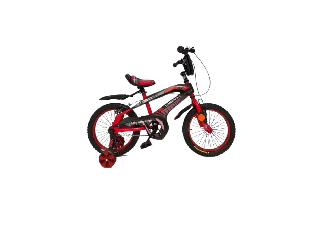 Bicicleta R16 Lamborghini negro/rojo